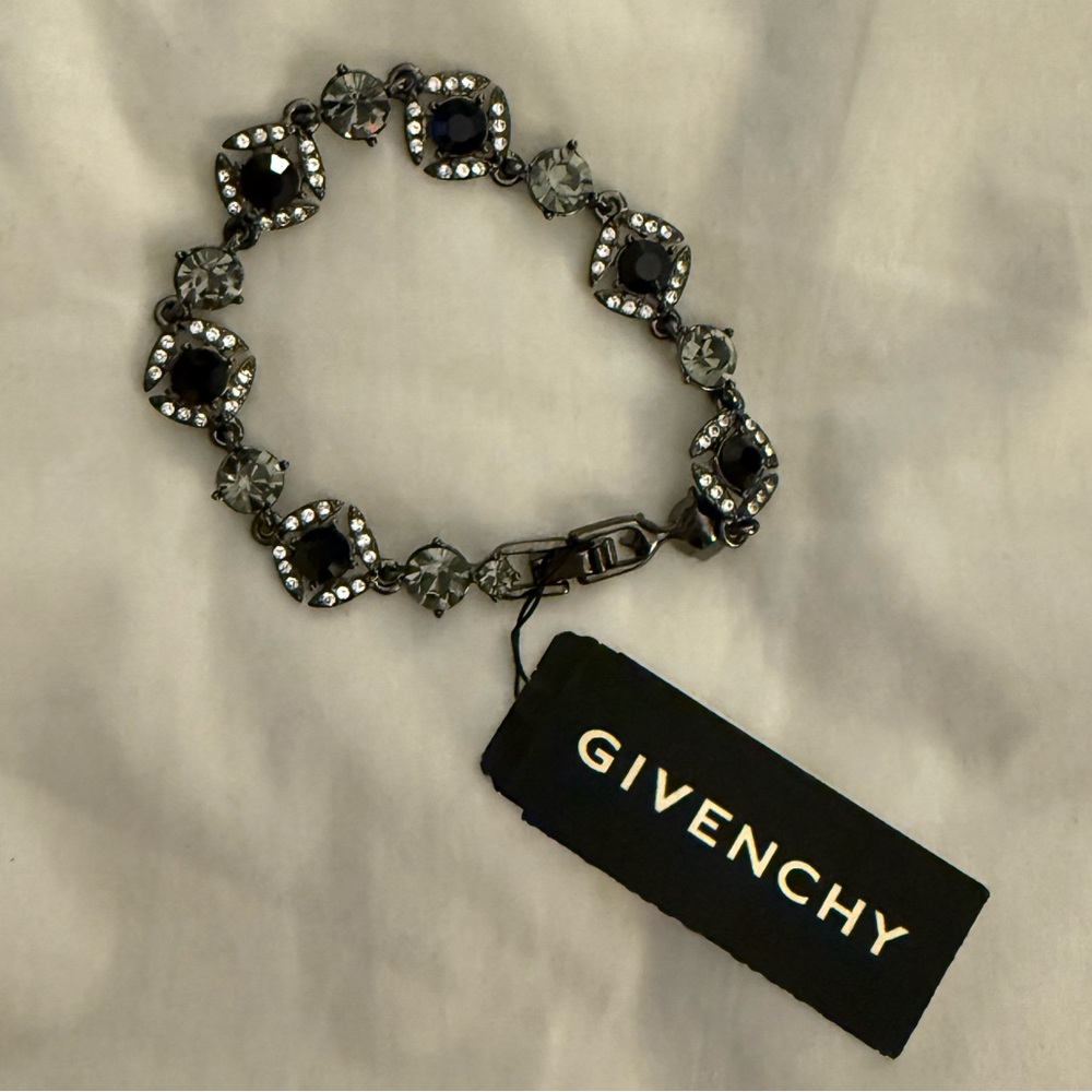 Givenchy Black and Silver Bracelet